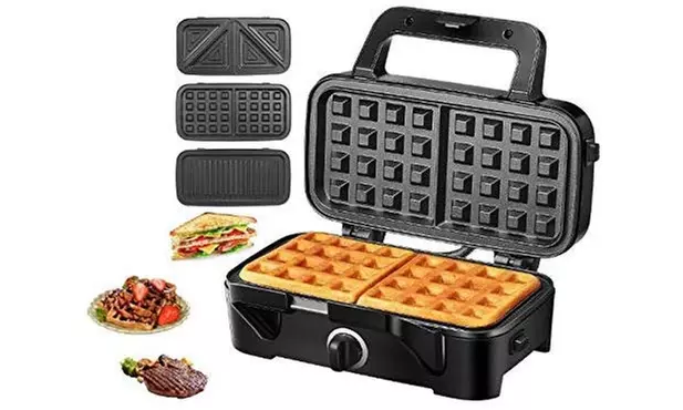 TIBEK Sandwich Maker, Waffle Maker, Sandwich Grill, 1200-Watts - Primary Image