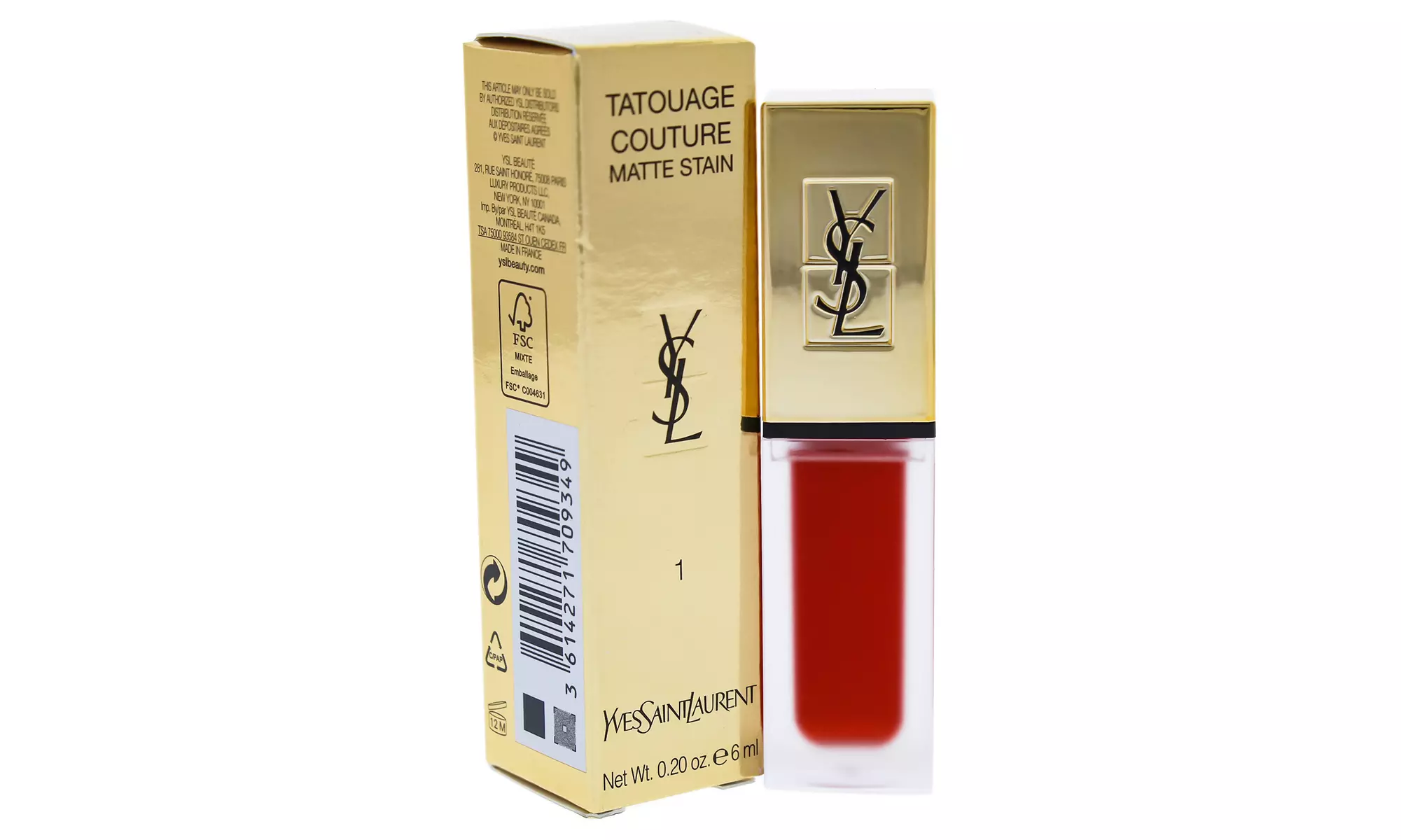 Tatouage Couture Liquid Matte Lip Stain - 1 Rouge Tatouage - Primary Image