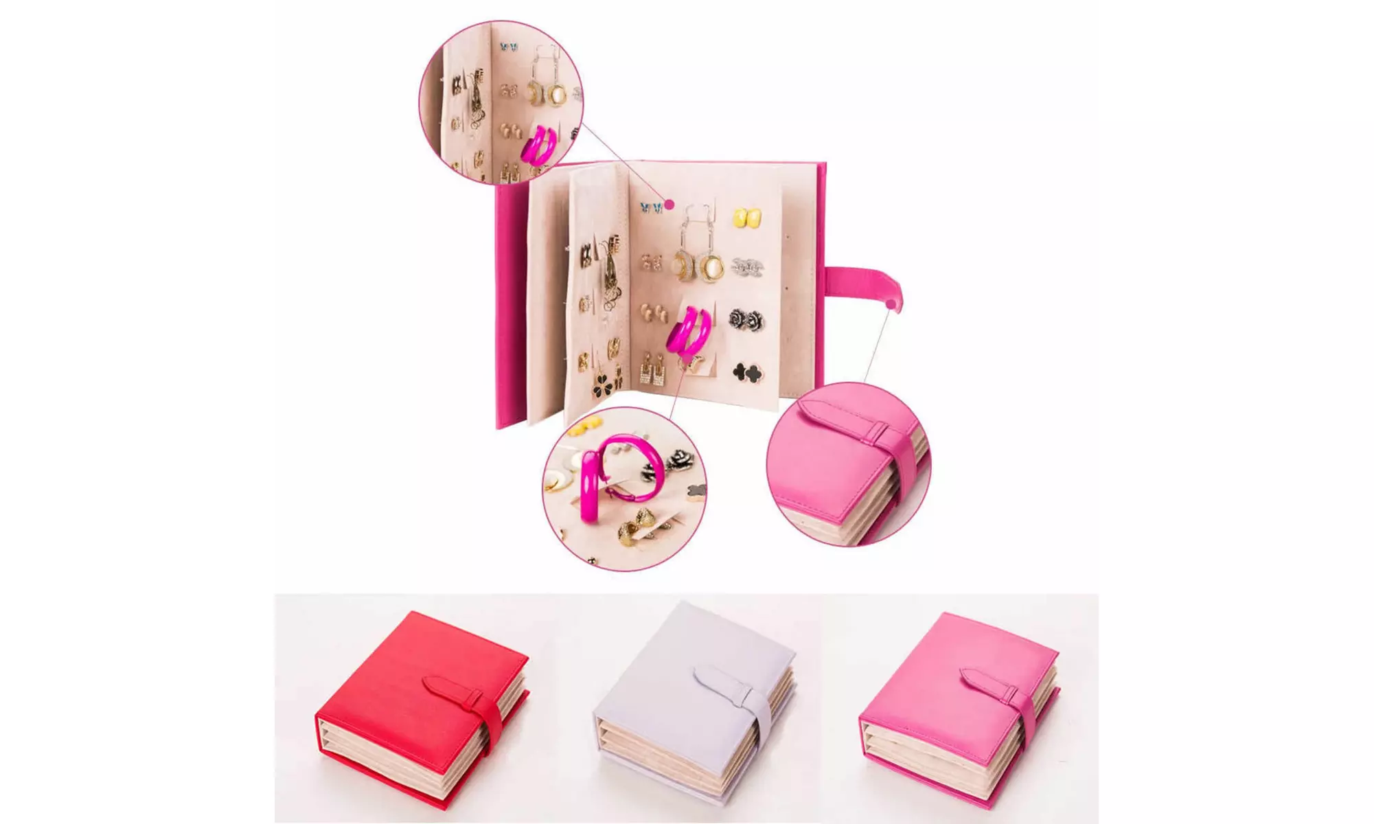 84 Pair Jewelry Earring Storage Book - Primary Image