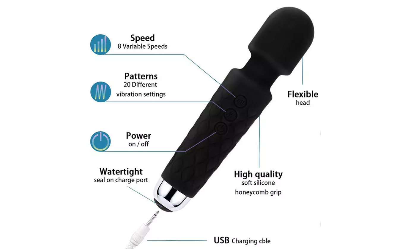 Wireless Dildos AV G Spot Vibrator Magic Wand Massager Rechargeable Waterproof 