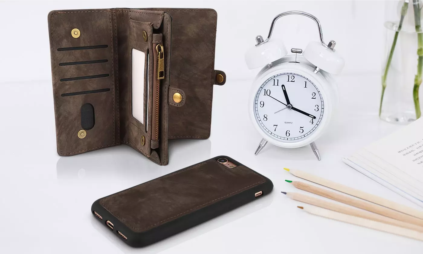 Wallet Case for iPhone 6, 6 Plus, 6S, 6S Plus, 7, 7 Plus, 8, 8 Plus, X