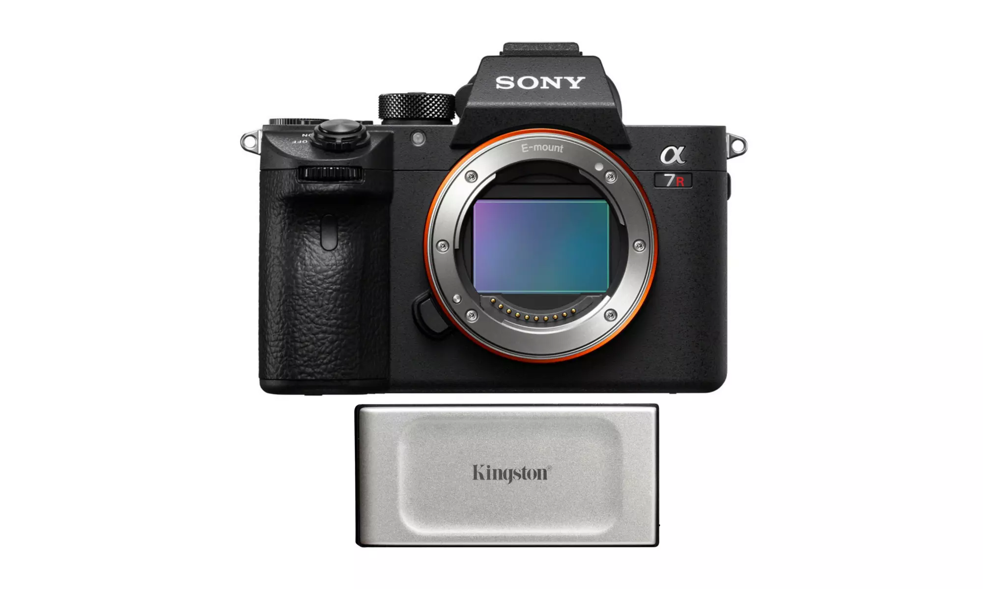 Sony Alpha a7R IV A Full-Frame Mirrorless Camera Body with Kingston XS2000 SSD - Primary Image