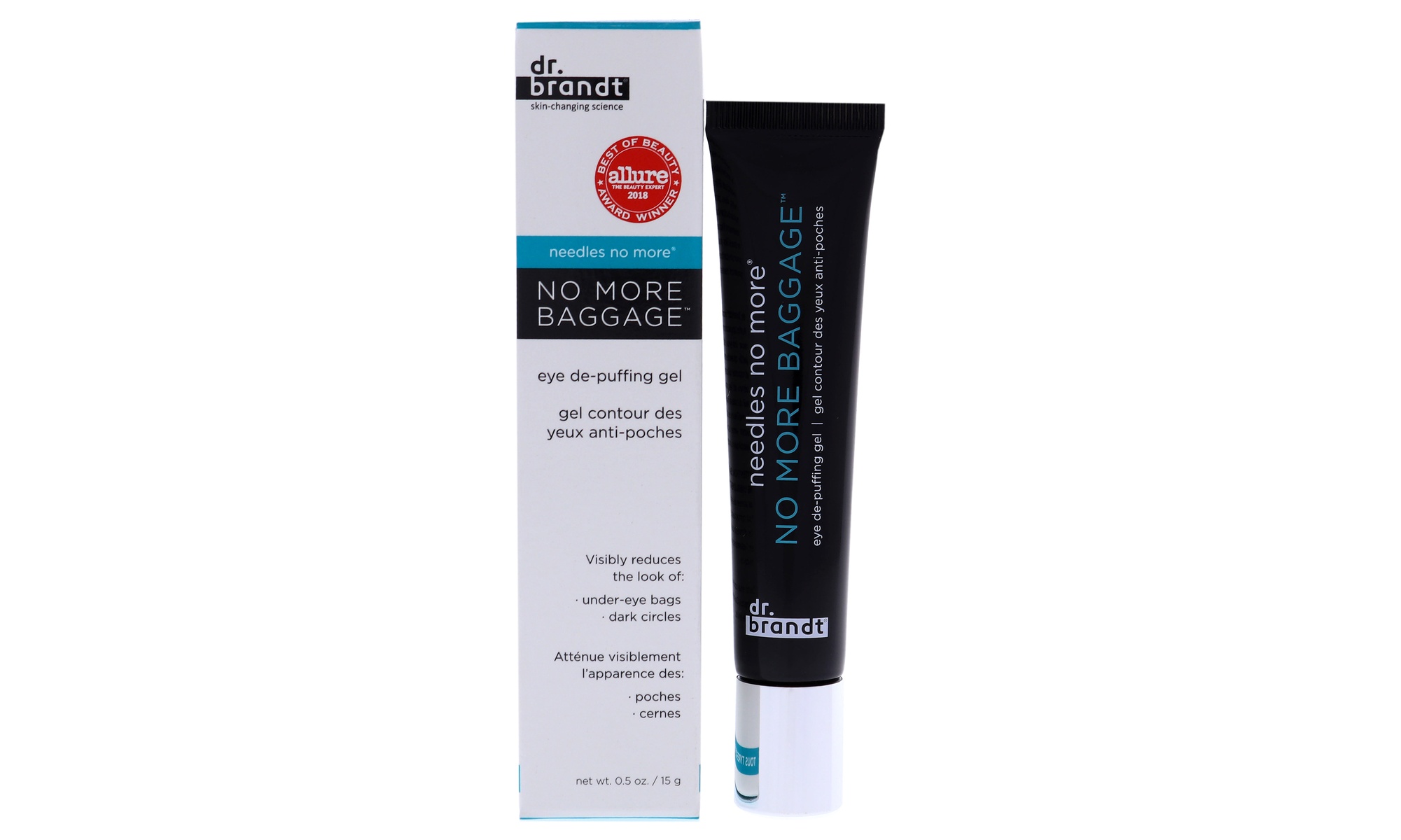 Dr. Brandt Needles No More No More Baggage for Unisex 0.50 oz Eye Gel