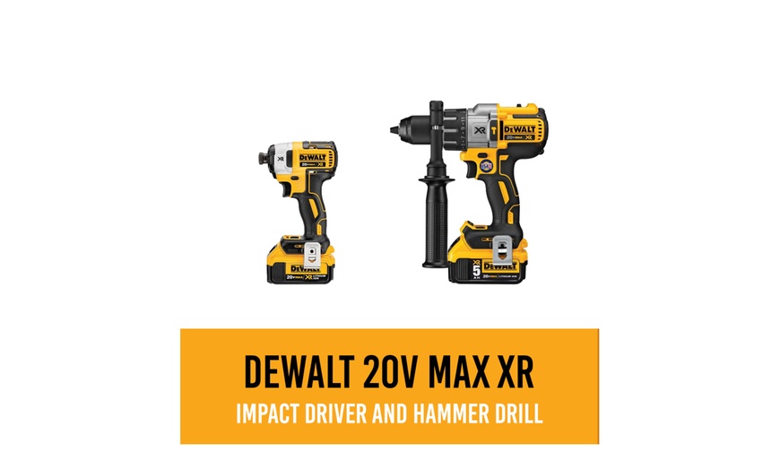 Dewalt 20V MAX Cordless Brushless XR Hammerdrill And Impact Driver ...