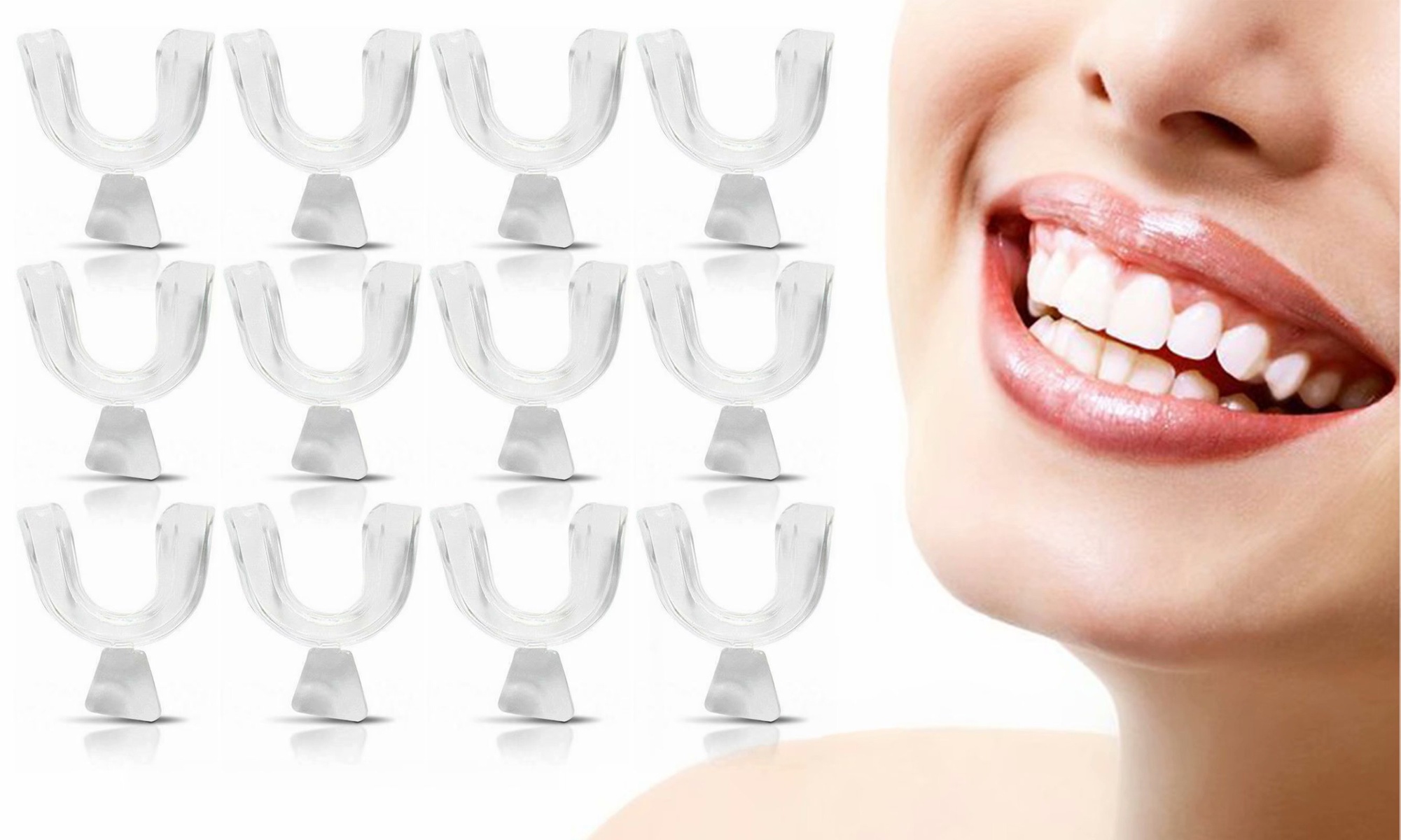 Moldable Mouth Tray Teeth Whitening Tray Mouth Guard Whitening Tray(4- 8- 12pcs)
