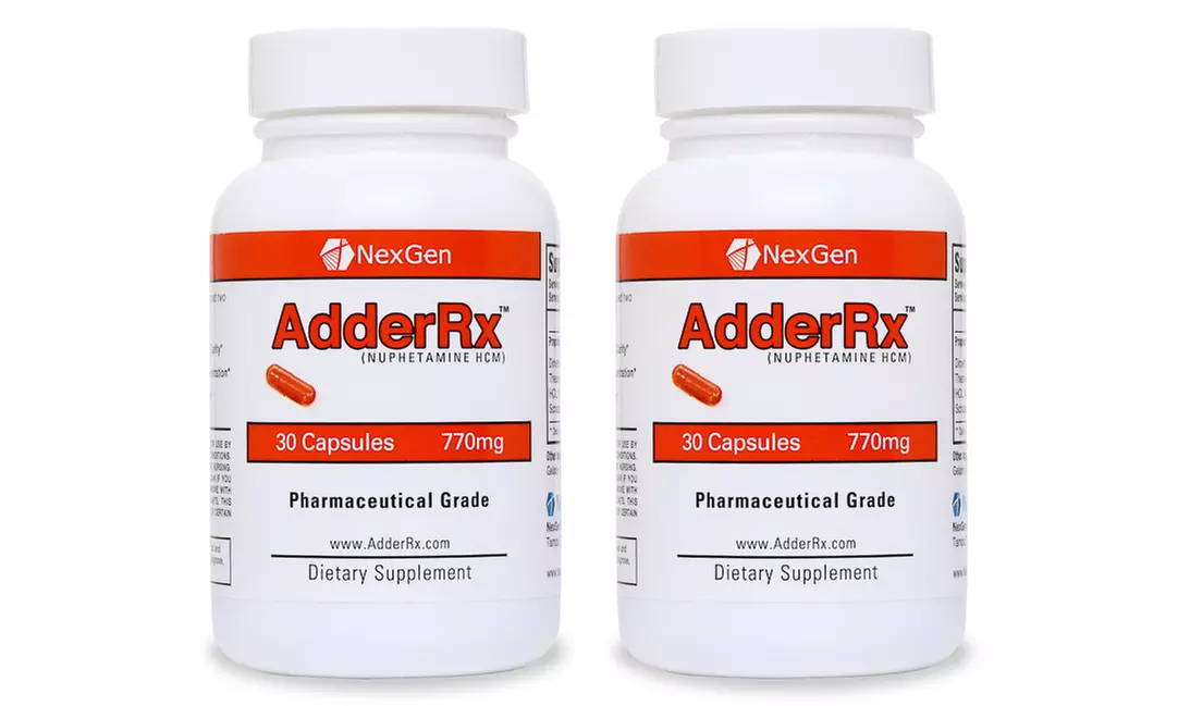 2 PACK AdderRx Powerful Nootropic and Energy Supplement  - Primary Image