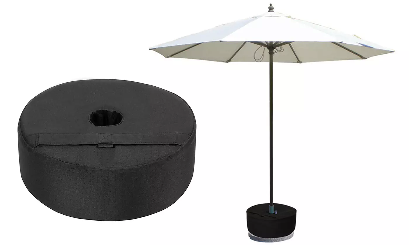 iMounTEK 15" Round Patio Umbrella Base Weight Bag Sun Shade Base Canopy Sandbag