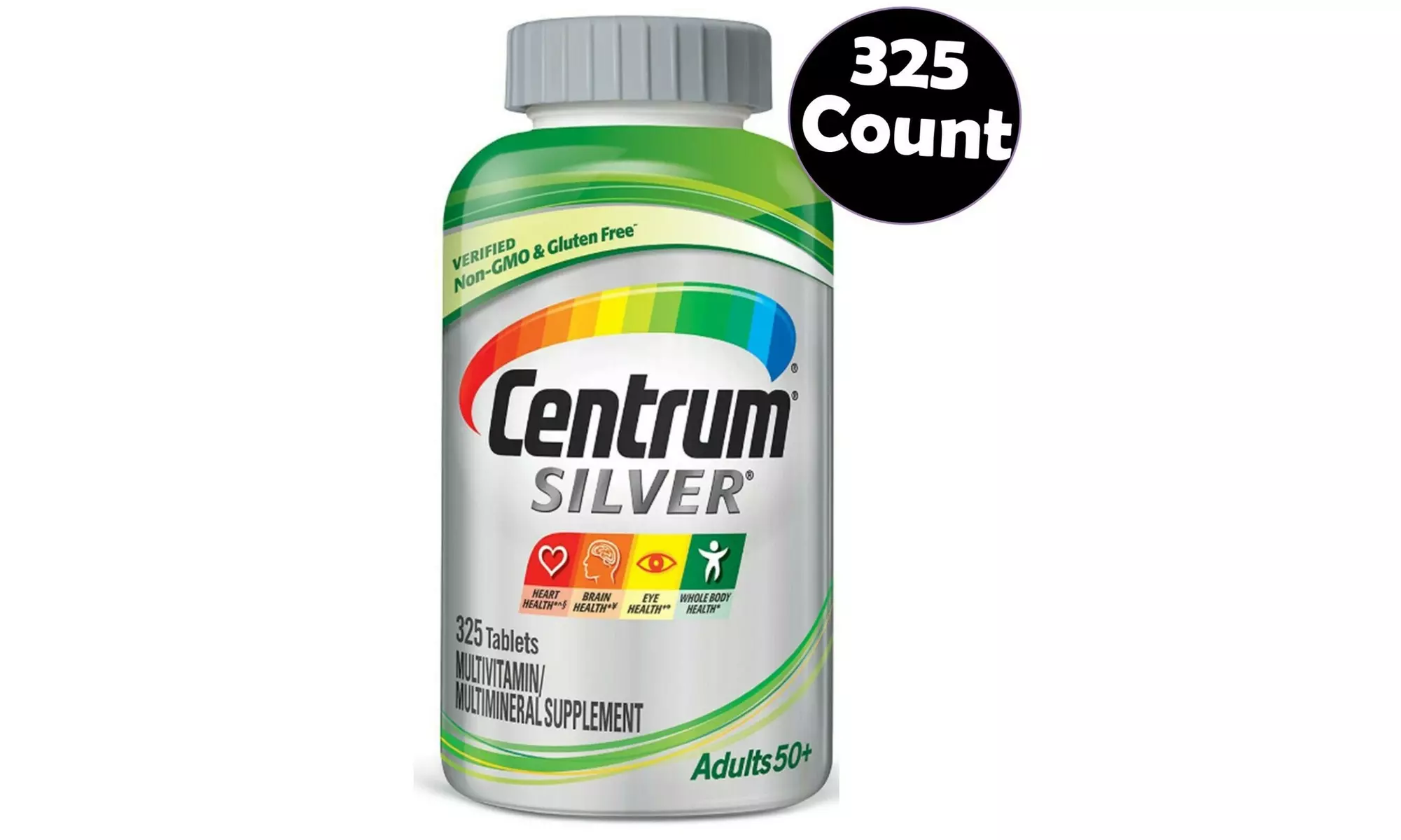 New Vitamins and Minerals Centrum Silver Multivitamin Men Women Adults 50 plus - Primary Image