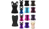 Women Latex Rubber Waist Trainer Cincher Underbust Corset Body Shaper Shapewear