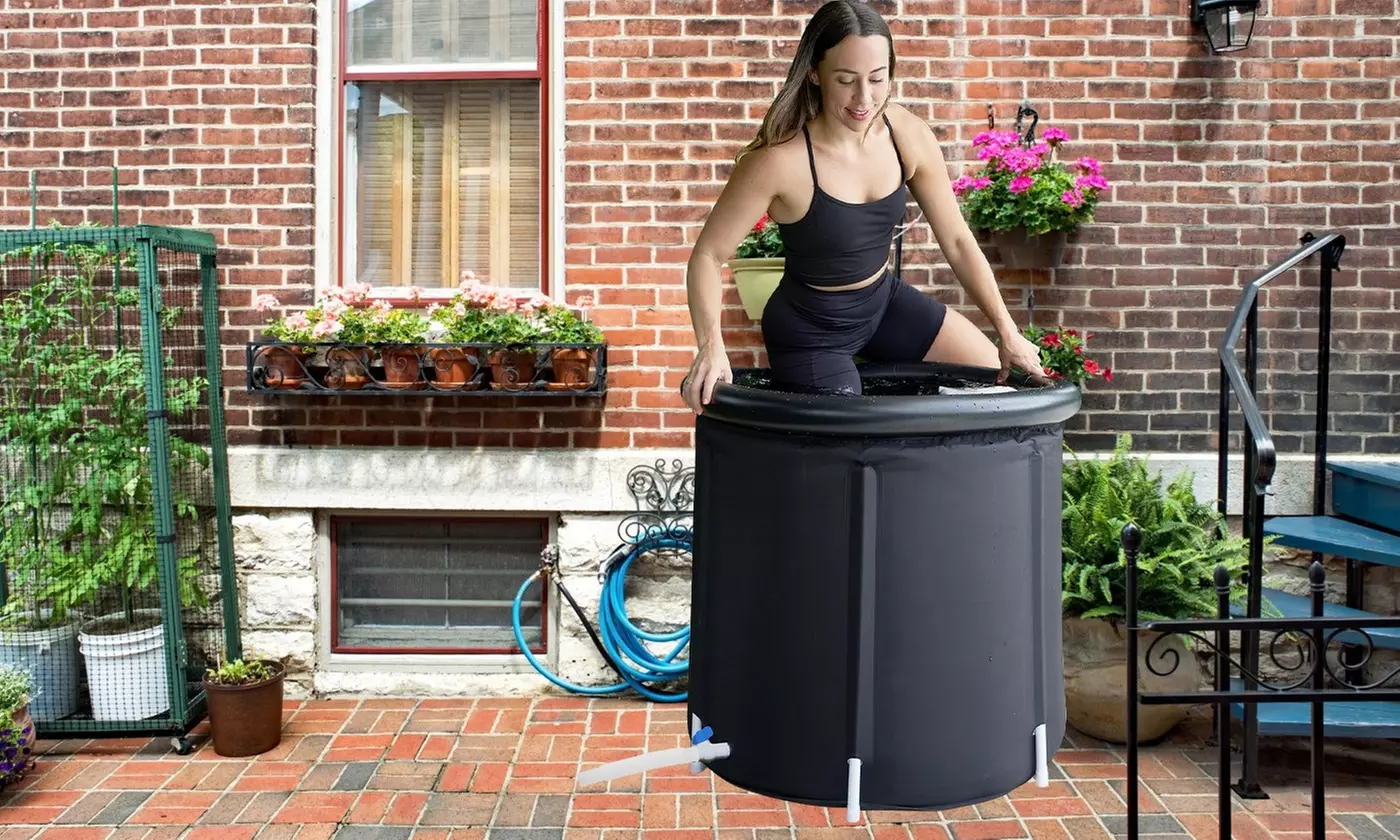 NewHome 97 Gal Cold Plunge Ice Bath Tub Cold Water Recovery & Therapy Tub