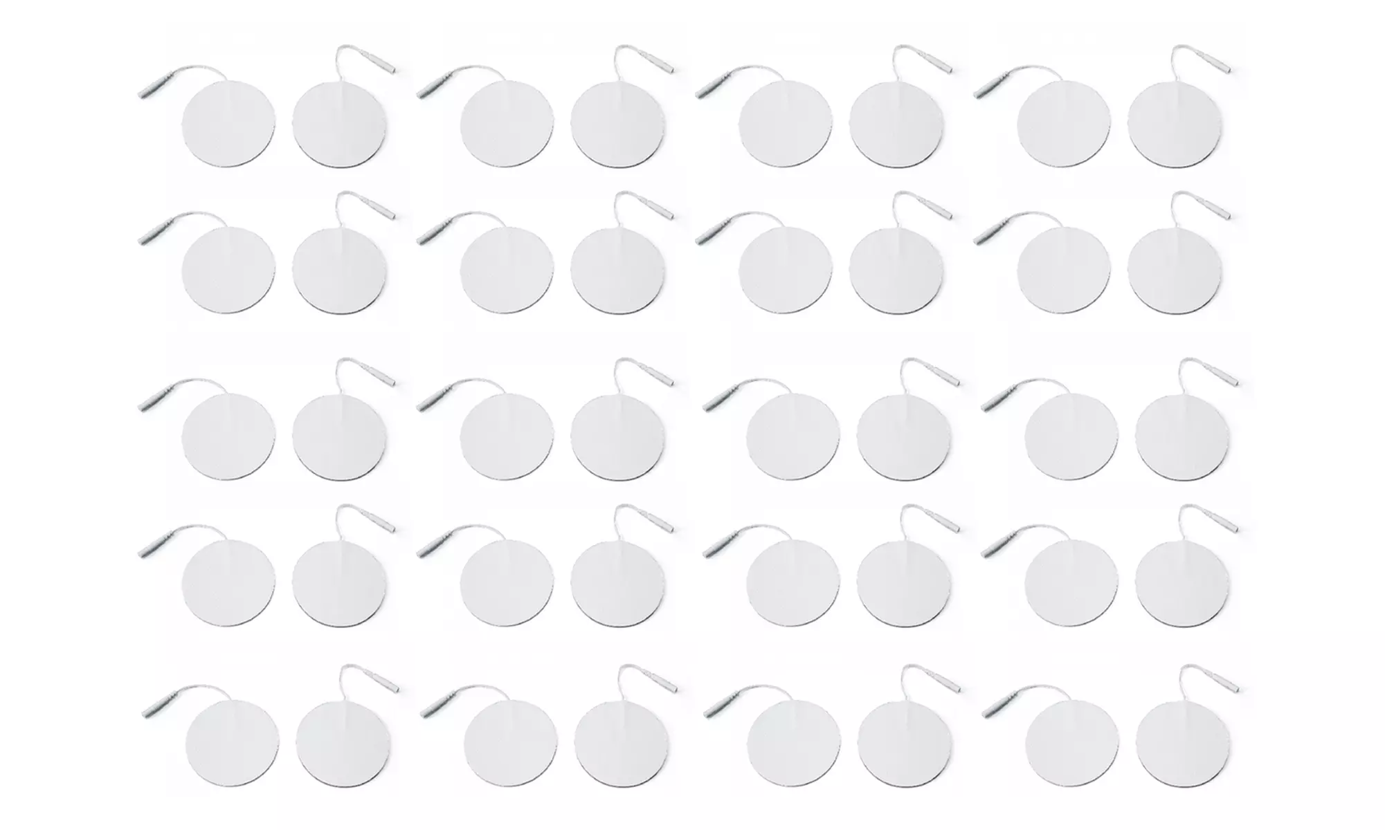 Rounded TENS Unit Electrodes for TENS Massage EMS Palm Echo 40 pack  - Primary Image