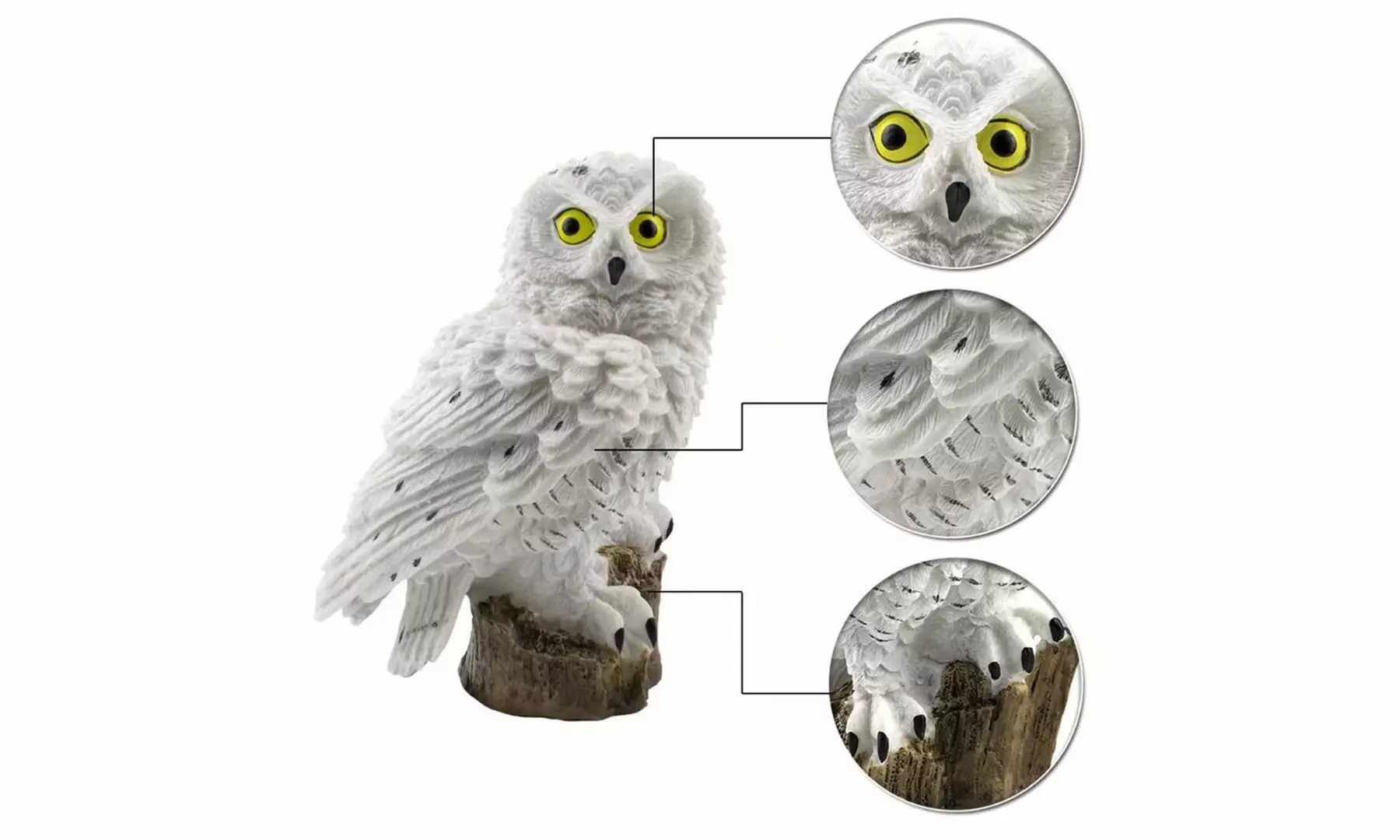 2 Pack Solar Lights Outdoor Owl Solar LED Lights Solar Owl Decor Stake Lights