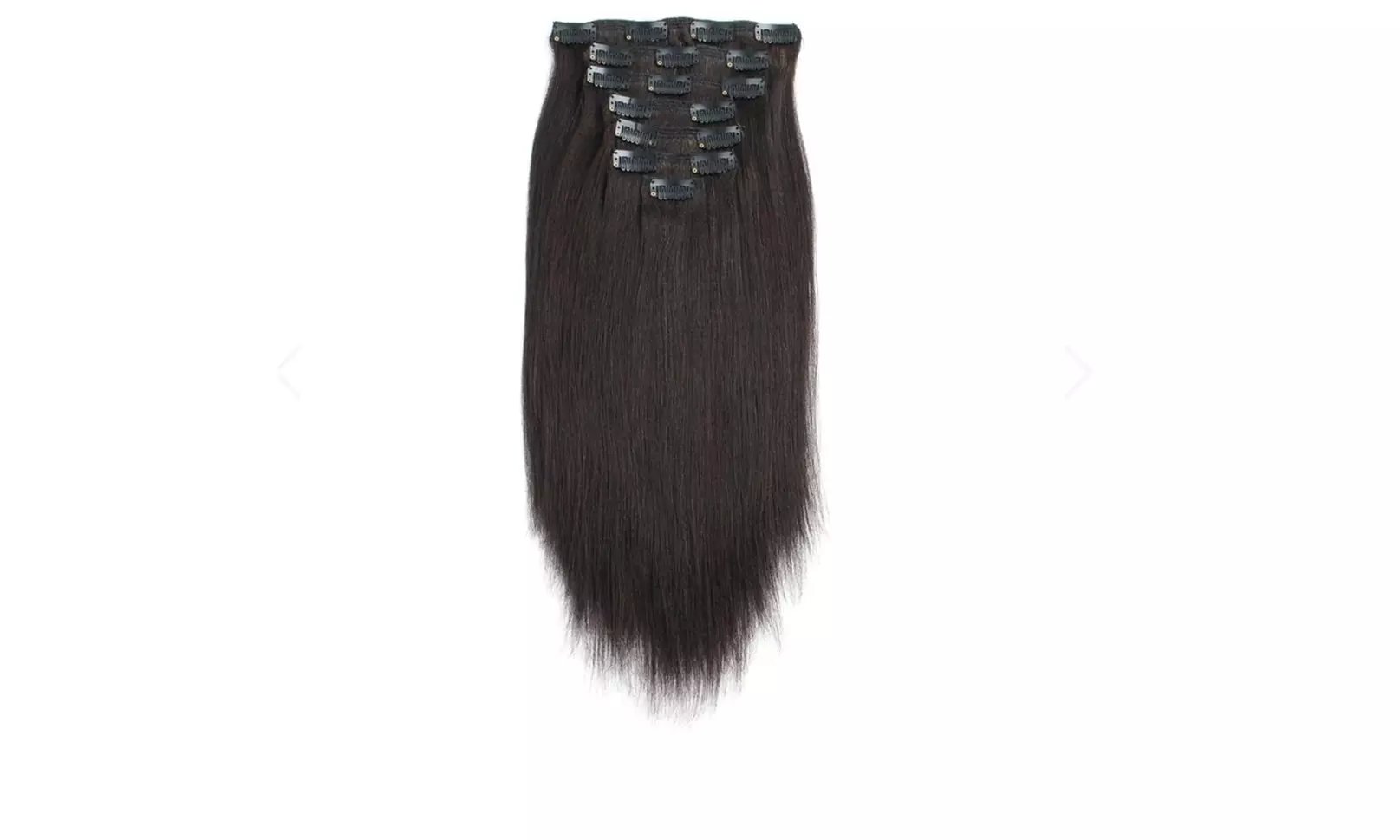 LUV Clip-In Extensions 100% Remy Human Hair 9 PCS 22" - Second Medium