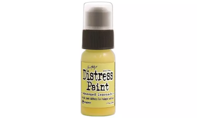Ranger Tim Holtz Distress Paint Bottle Squeezed Lemonade - Primary Image