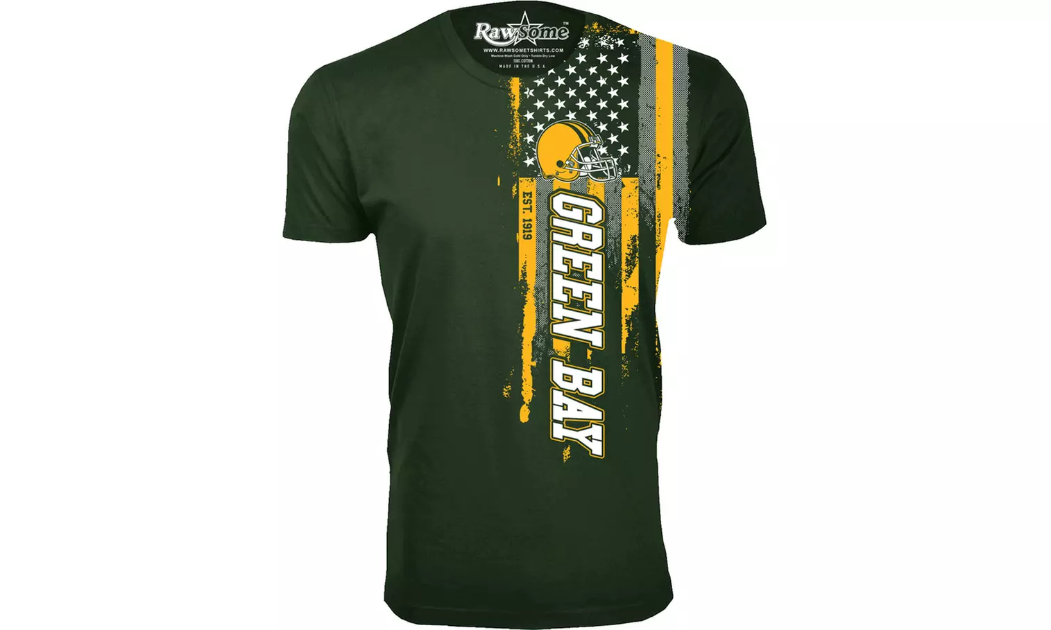 Men Football USA Flag T-Shirt (M-3XL)