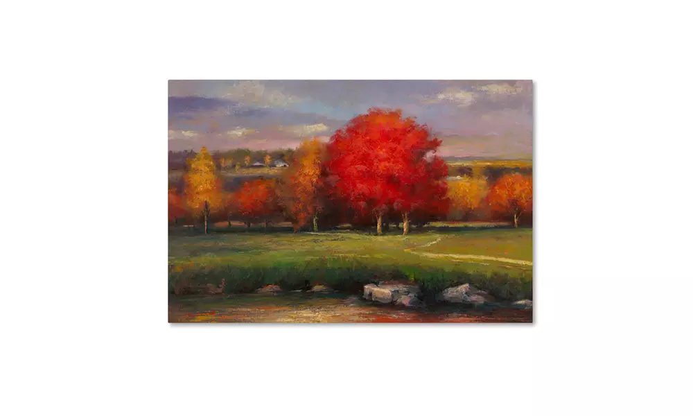 Daniel Moises 'Sunset' Canvas Art - Second Medium