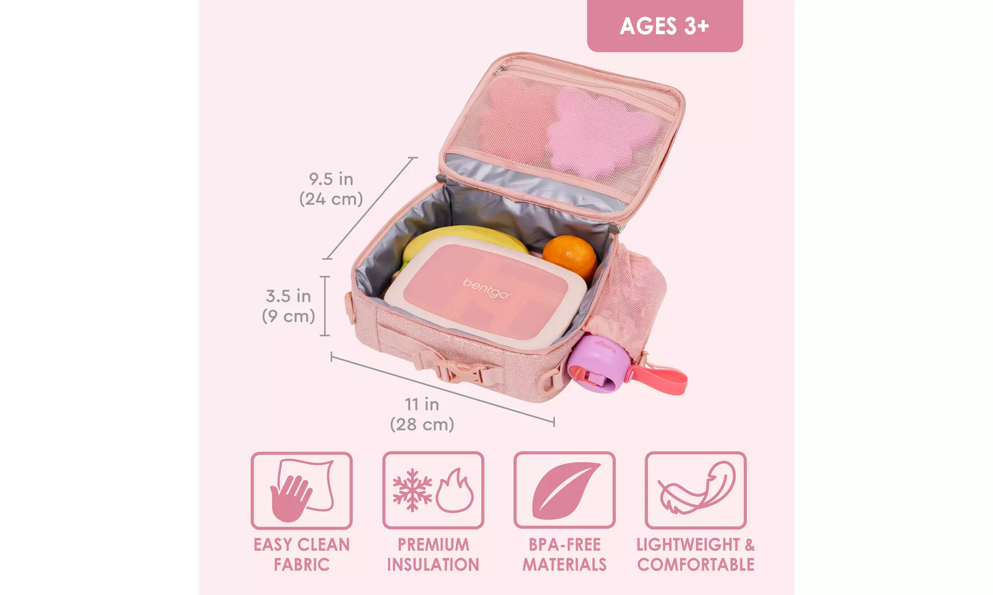 Bentgo Kids Lunch Bag - Durable and Double Insulated