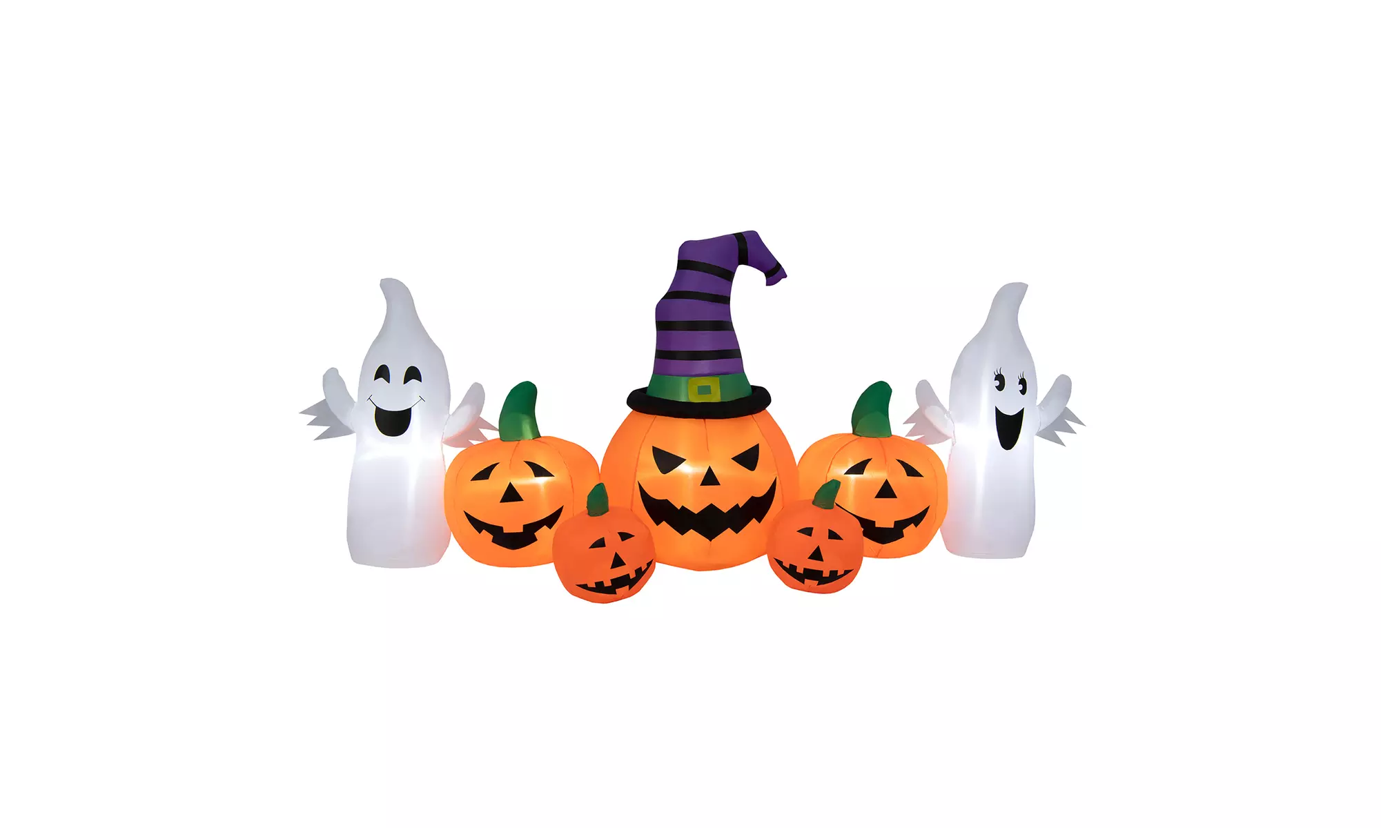 Costway 9FT Long Halloween Inflatable Pumpkins Self Inflating Pumpkin