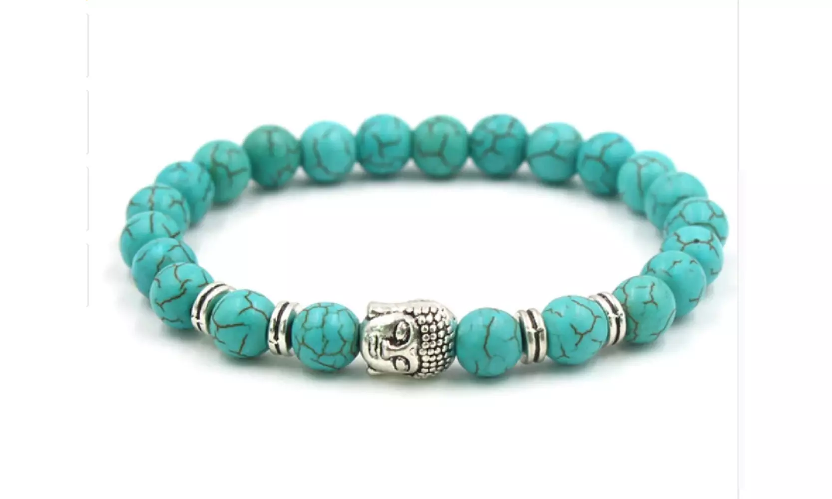 Buddha Chakra Bracelets Natural Stone Black Lava Beads Bracelet Balance Yoga - Second Medium