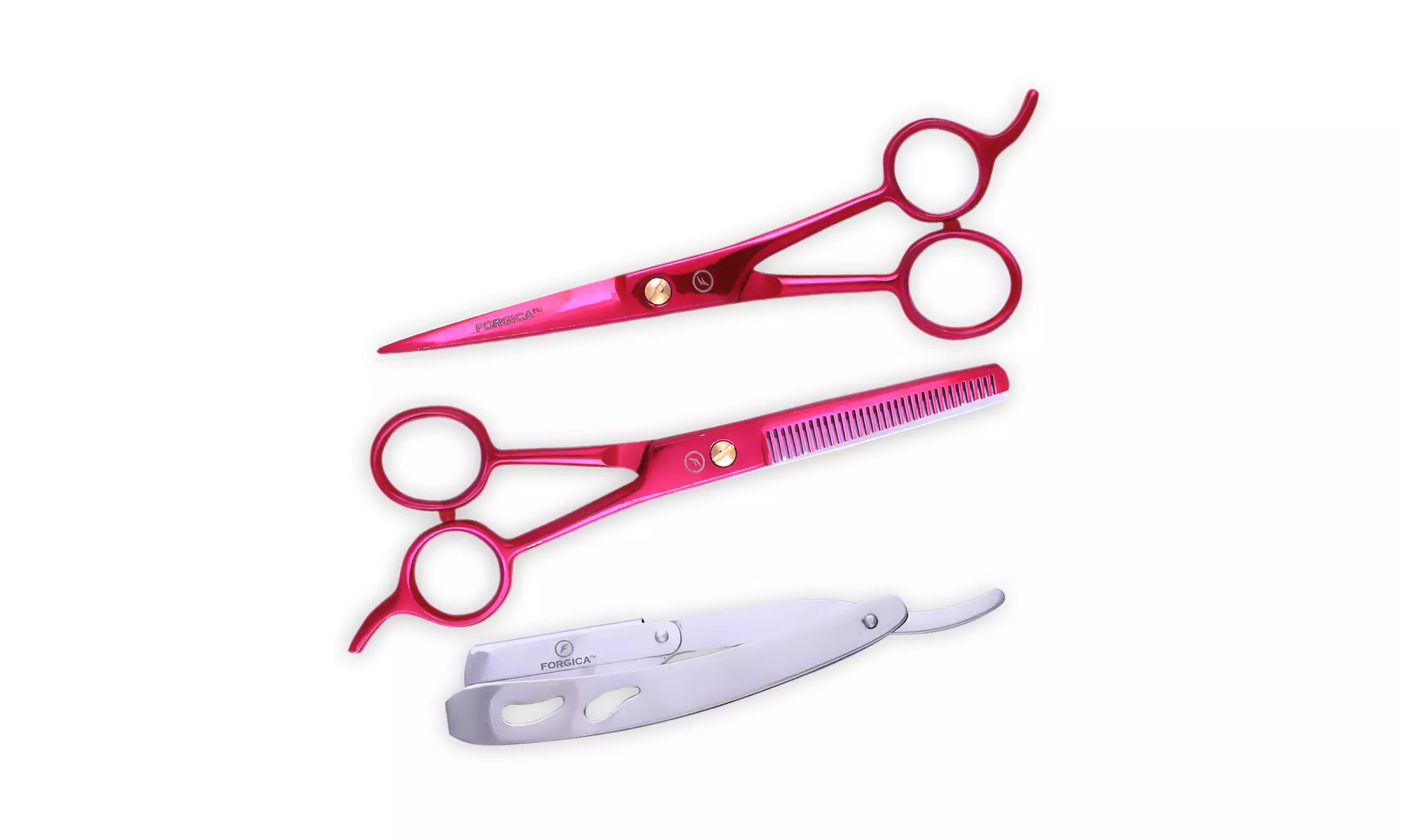Pink Hair Cutting Scissors/Thinning Shears/Professional Barber/Barber Scissors - Second Medium