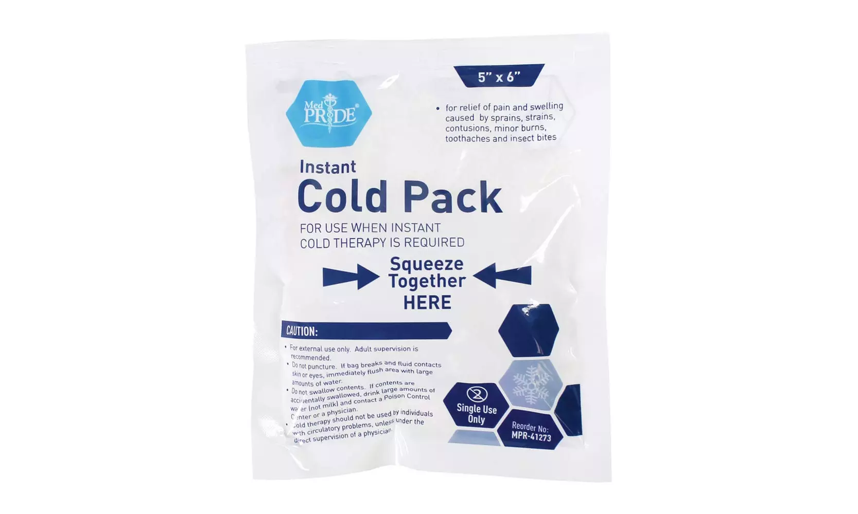 Medpride Instant Cold Pack 5x 6  Set of 24 Disposable Cold Therapy - Second Medium