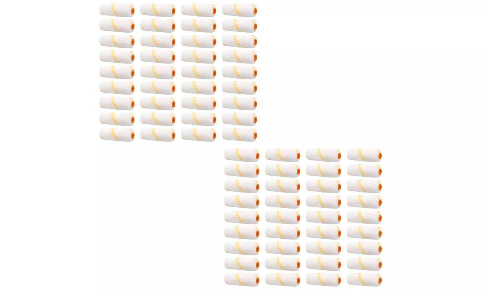 US 36-72 Pc Mini Paint Roller Covers, Painting Supplies Roller Paint Brush 4"