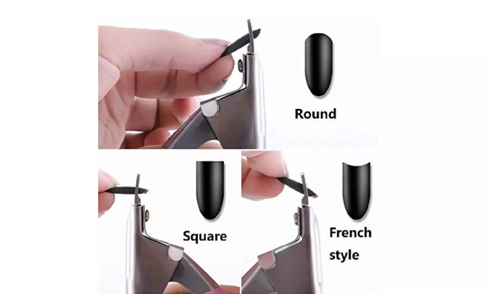US 1-2 Pcs Nail Tip Clipper Acrylic Art Manicure Cutter U-shape Scissor U Edge