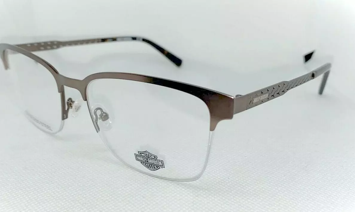 Harley Davidson Men Eyeglasses Matte Dark Brown Frame / Demo Lens - Primary Image