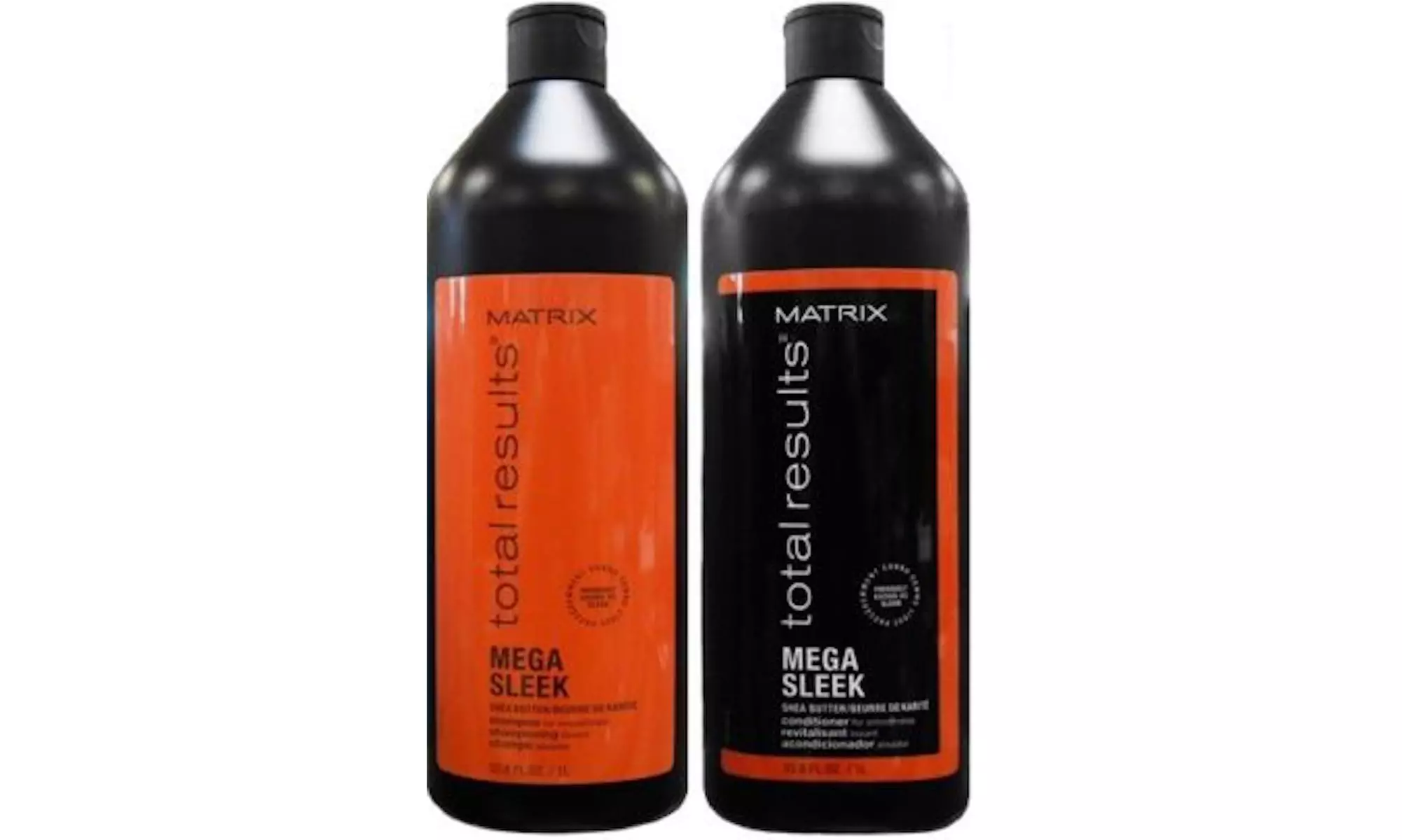 Matrix Total Results Mega Sleek Shampoo & Conditioner Liter Set Duo, 33.8 Oz. - Second Medium