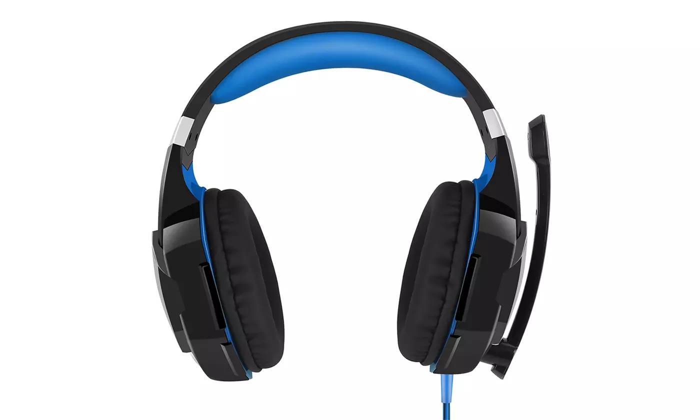 Kotion Each Wired Gaming Headset with Noise-Cancelling Mic & LED Lights
