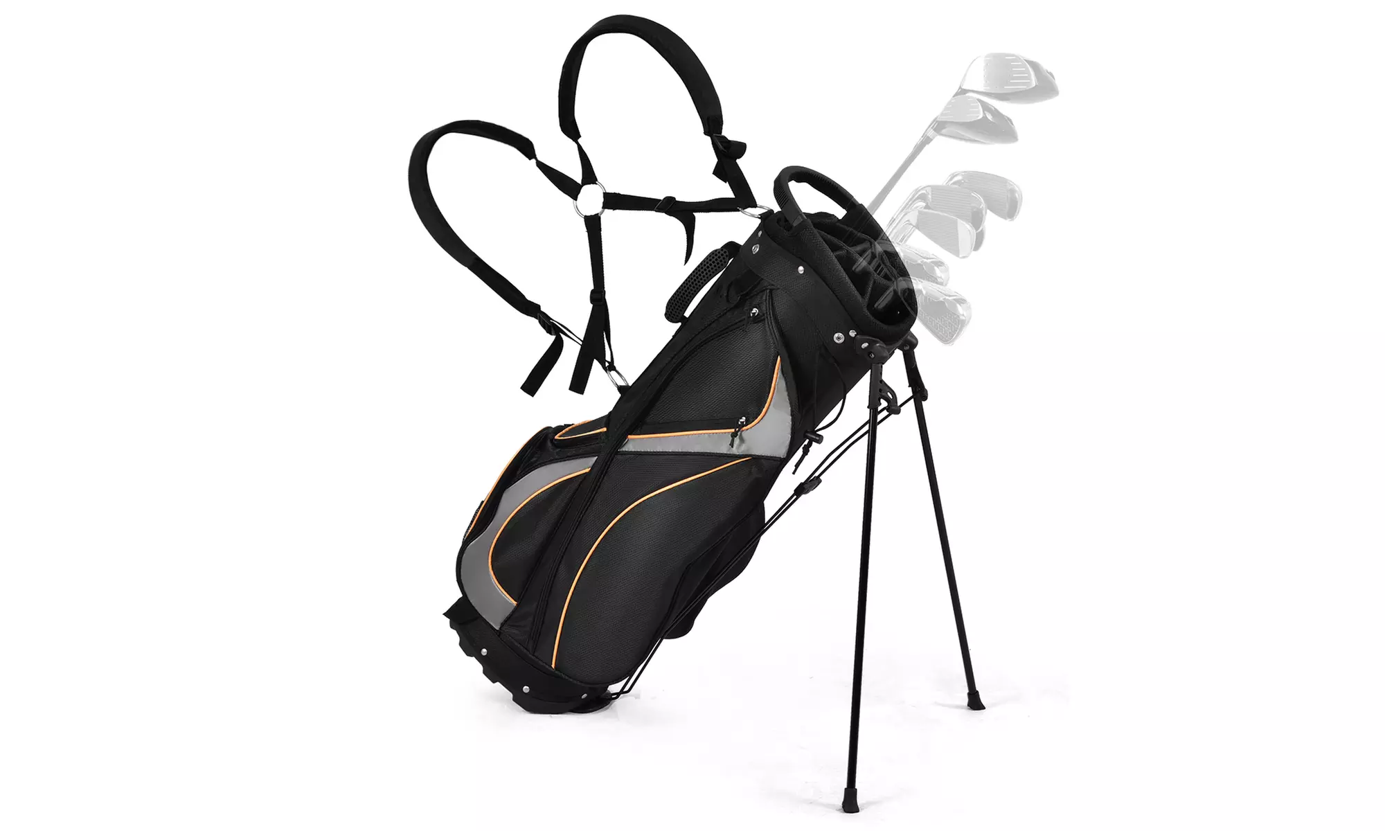 Costway 9" Golf Stand Bag Club 7 Way Divider Carry Organizer Pockets Storage - Primary Image
