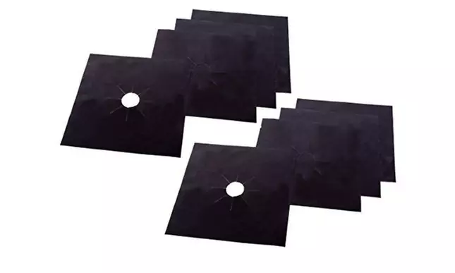 Stove Top Burner Covers - Set of Reusable Nonstick Gas Range Liners - Second Medium