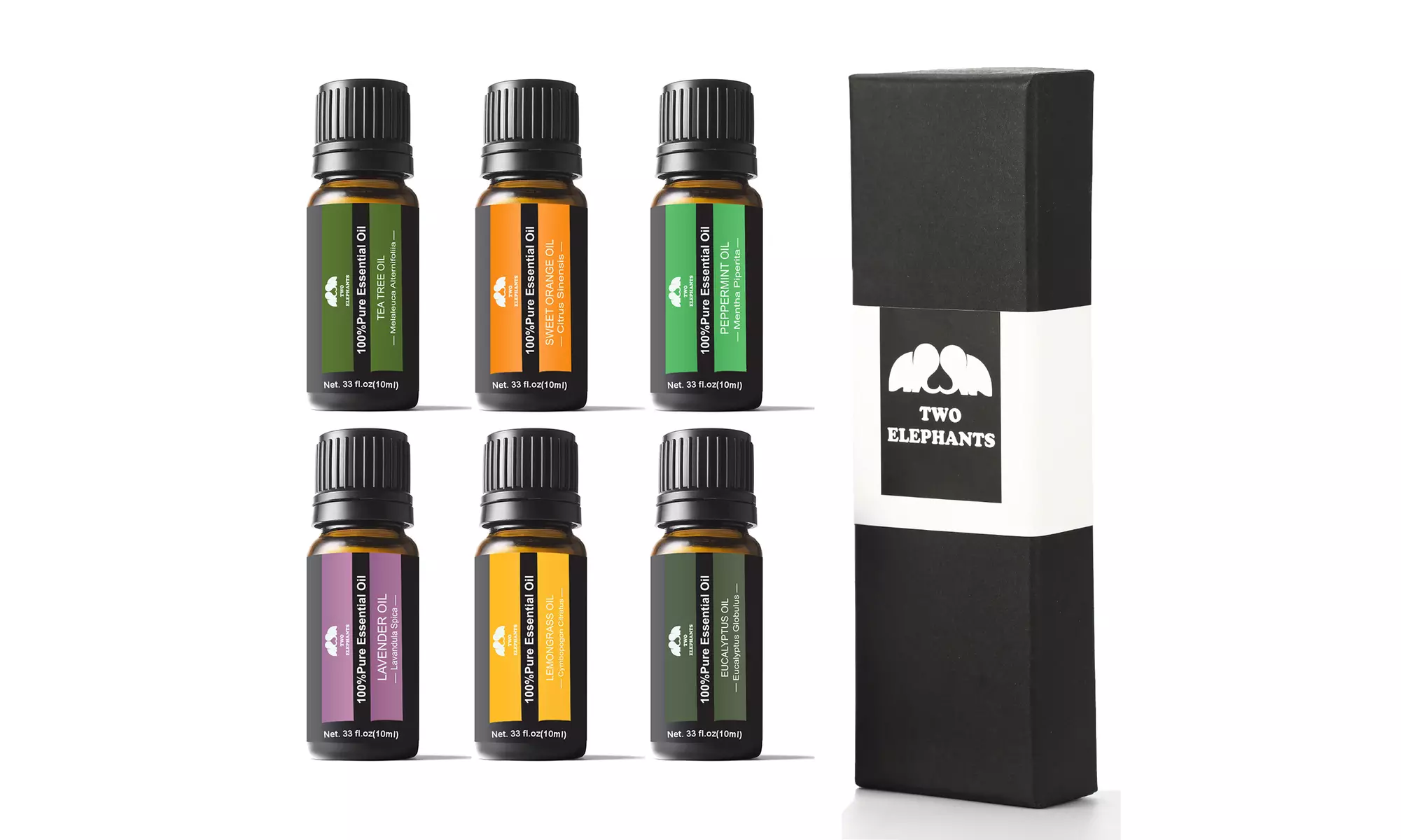 Aromatherapy Therapeutic Grade Essential Oil Gift Set (6-Piece)