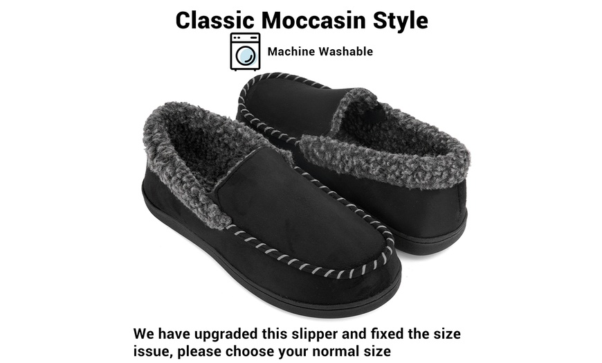 Up To 46% Off on VONMAY Men's Moccasin Slipper... | Groupon Goods