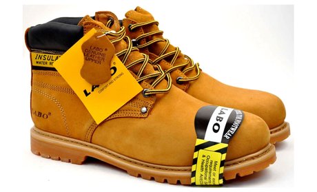 LABO Men Work Safety Leather Steel Toe Boots - 511ST 512ST