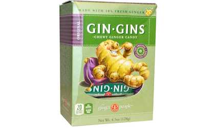 Gin-Gins Chewy Ginger Candy ( 12 - 4.5 oz bags )