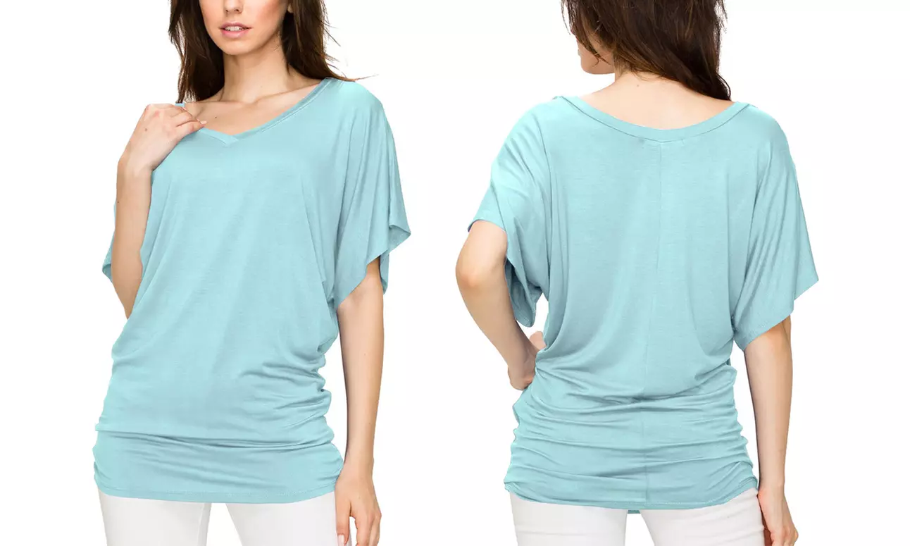 Women's Dolman Top S-3X  by Made by Johnny Plus Size 