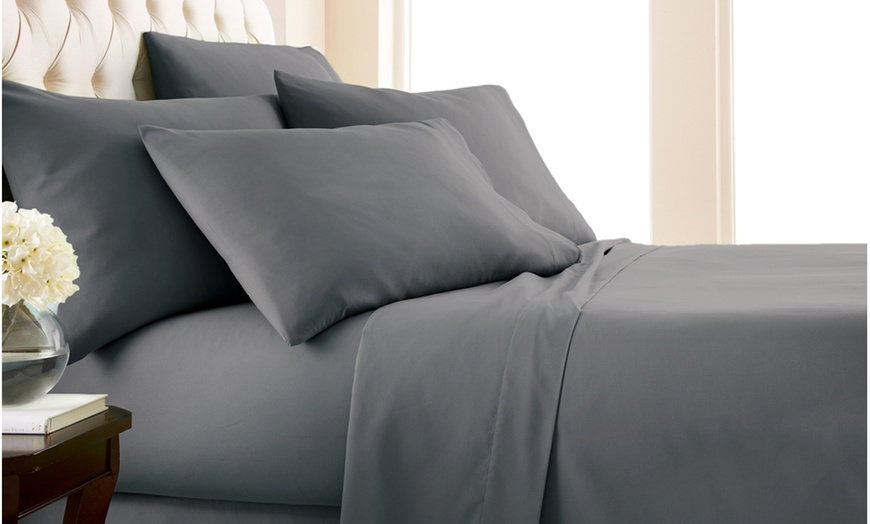 Double-Brushed Microfiber Sheet Set (4-, 6-, or 7-Piece) | Groupon