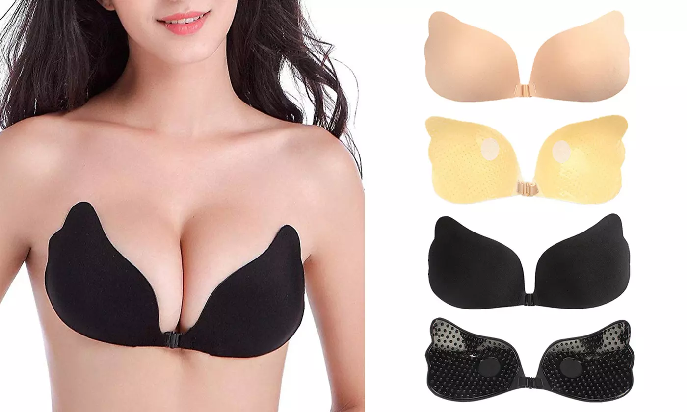 Silicone Push Up Backless Strapless Self-Adhesive Magic Stick Invisible Bra - Primary Image