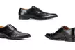 Vincent Cavallo Men's Cap-Toe Dress Shoes with Matching Belt - Second Medium