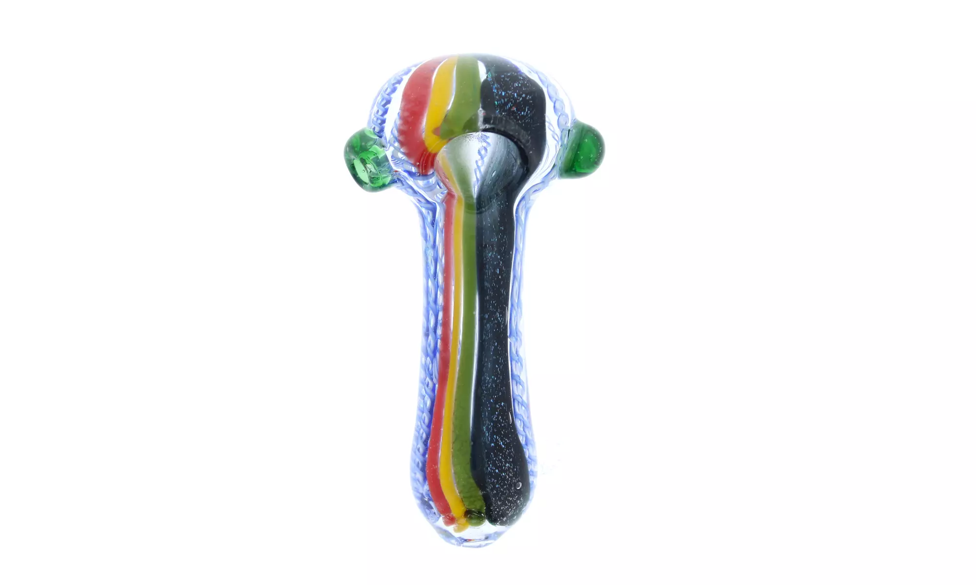 4.5" Rasta Swirl Tobacco Pipe - Second Medium