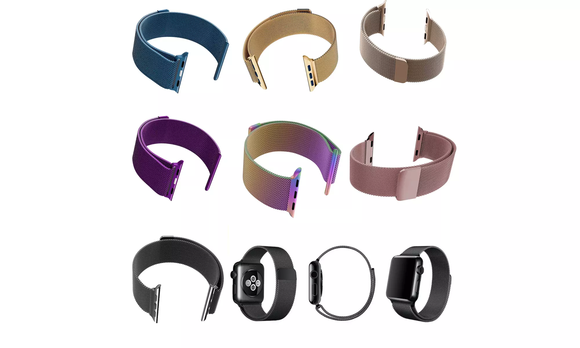 Milanese Loop Mesh Watch Band For Apple Watch Series 4 3 2 1 44MM 40MM 42MM 38MM - Primary Image