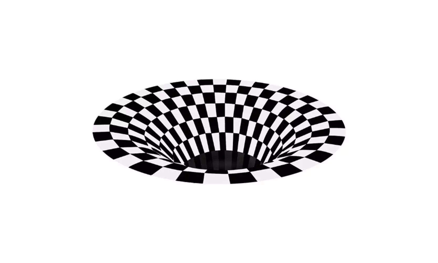 3D Bottomless Hole Optical Illusion Area Rug Carpet Floor Mat - Primary Image