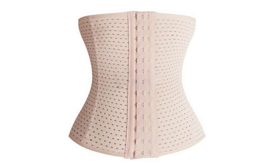 Image 15: Women Body Shaper Slimming Waist Trainer Under bust Corset Belt Shapewear
