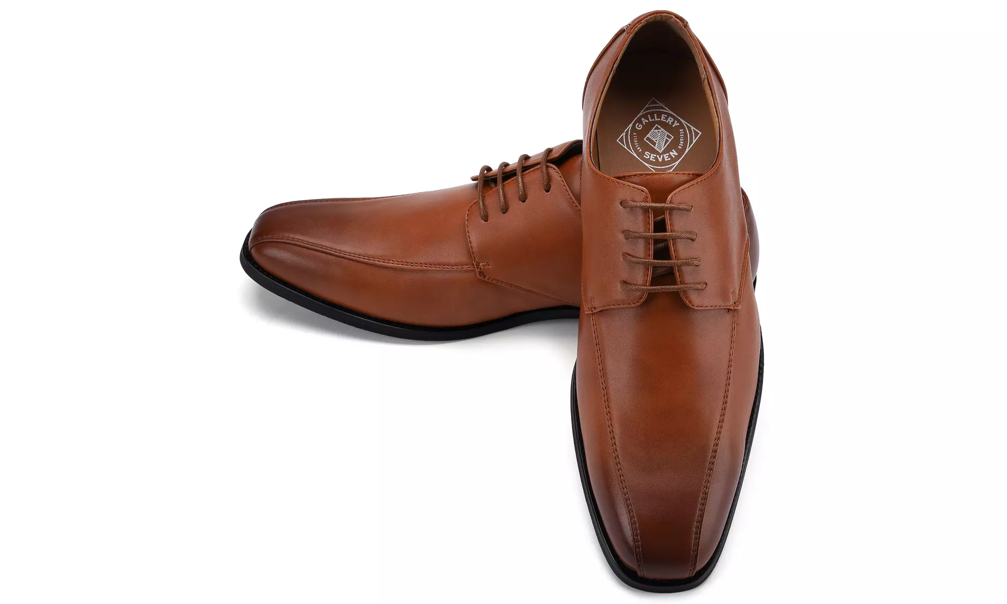 Gallery Seven Mens Oxford Dress Shoes - Bike Toe