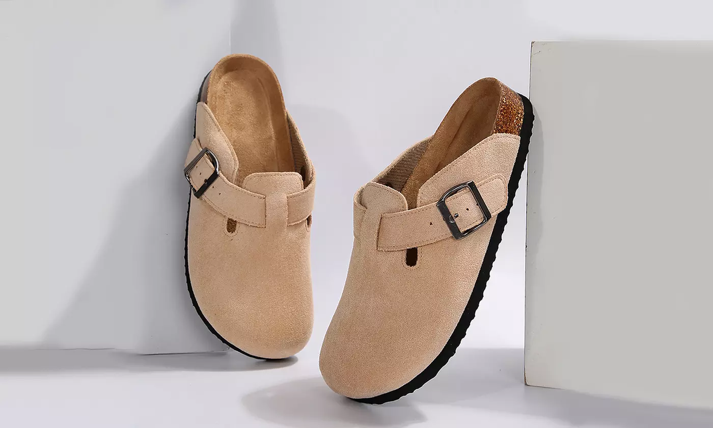 Women's Clogs Suede Slippers Lightweight Clogs