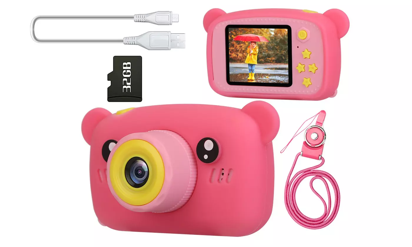 iMounTEK Kids' Digital Camera/Camcorder, 40MP, 1080P, 4x Zoom, 32GB, 2" Screen