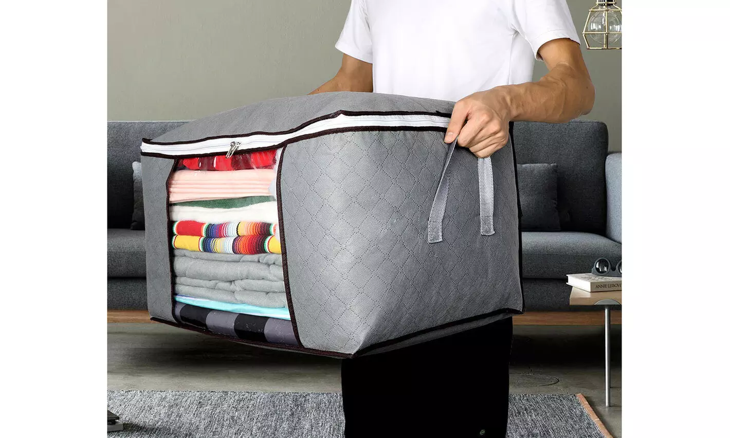 Large Anti Dust Clothes Storage Bag Quilt Blanket Storage Sort Home Organizer - Second Medium