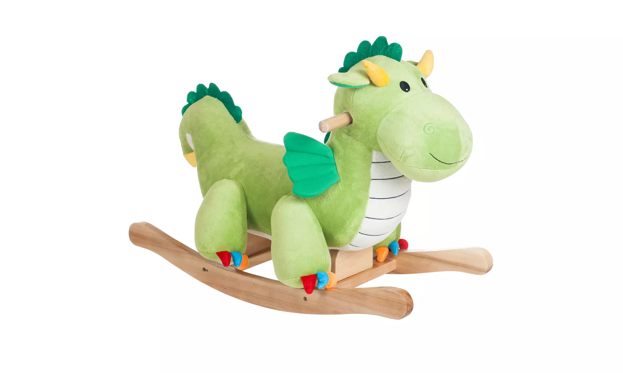 Happy Trails Rocking Horse Wooden Rocker Playful Dragon Kids Ages 2 - 4 Yrs - Primary Image