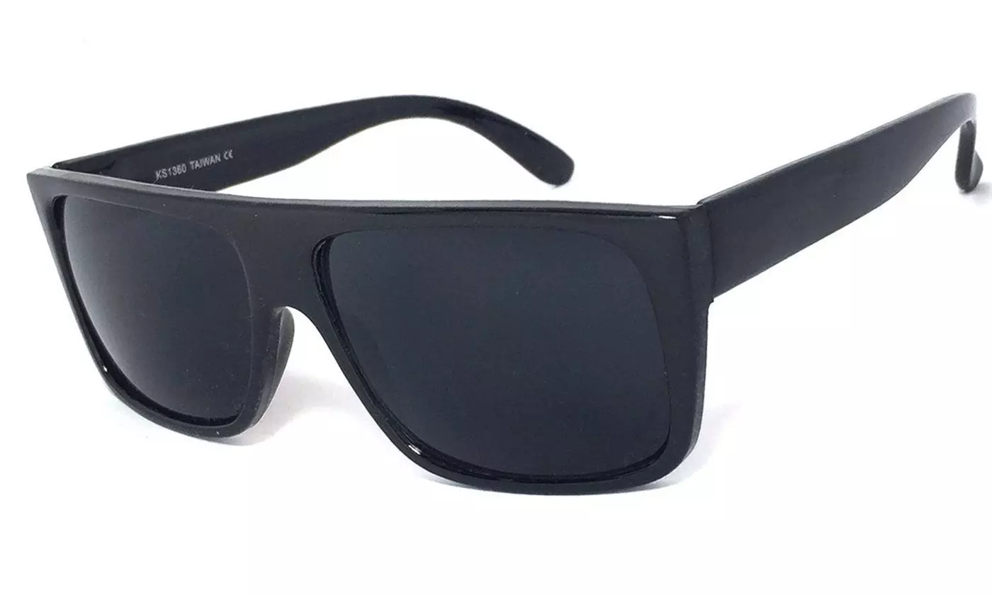 Classic Old School Eazy E Flat GANGSTER CHOLO Sunglasses Super Dark UV Protect - Primary Image